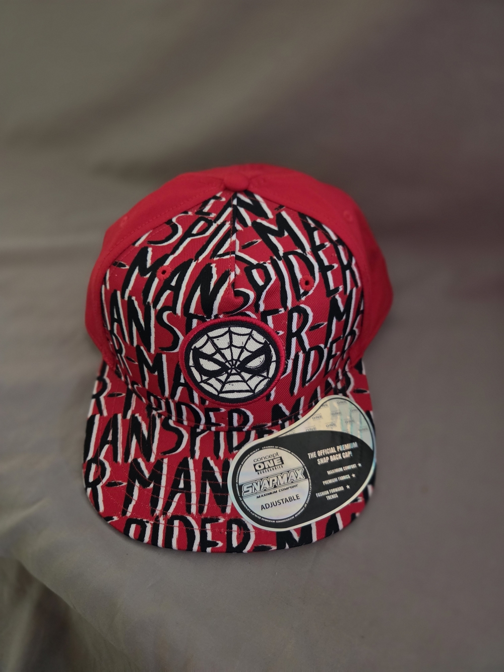 Marvel Spider-Man Red Adjustable Snapback Hat